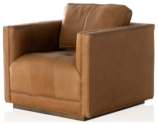Kiera Swivel Chair-Palermo Cognac