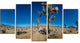 "Sandy Desert Road Panorama" Landscape Wall Art Print, 5 Panels, 60"x32"