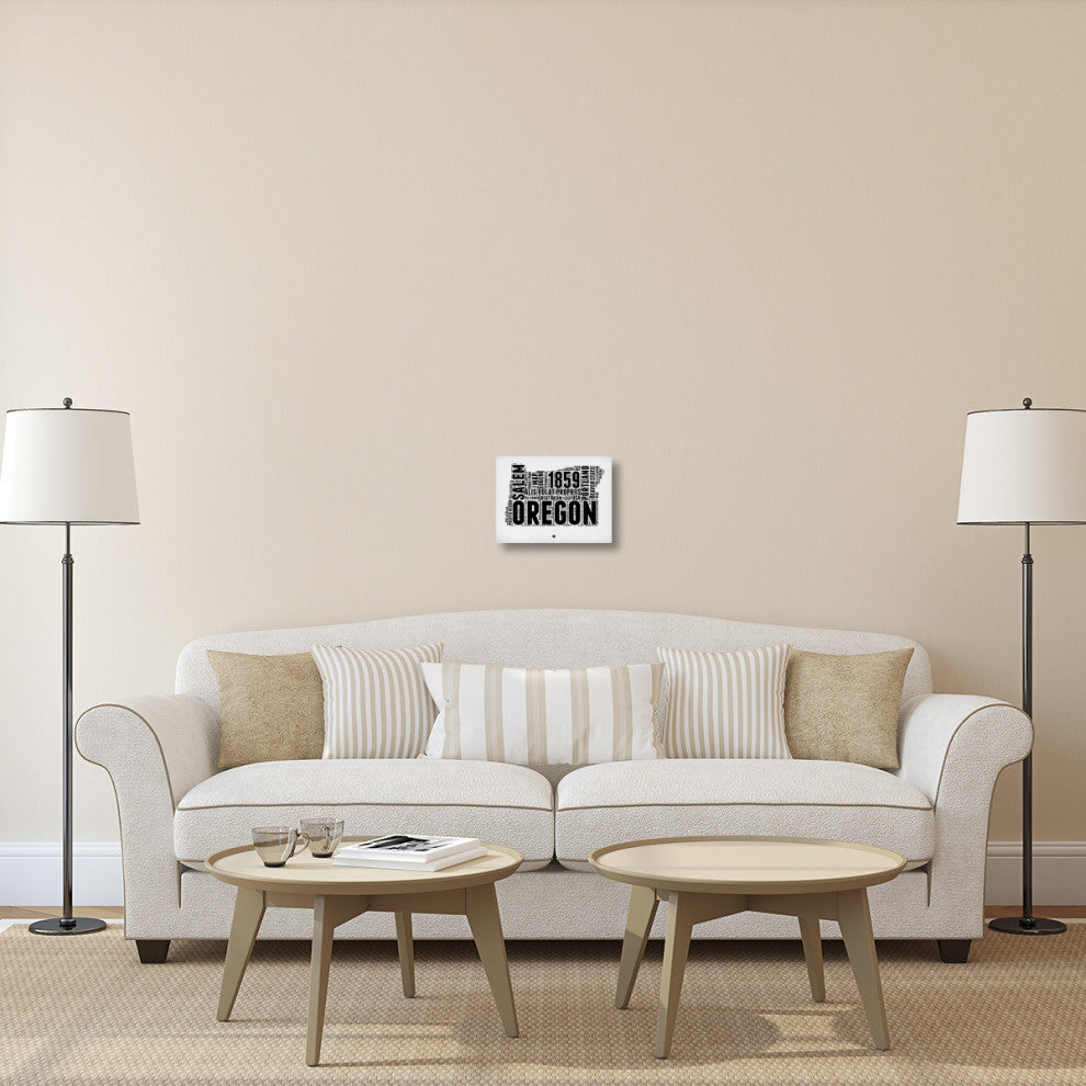 "Oregon Word Cloud 1" Fine Art Print