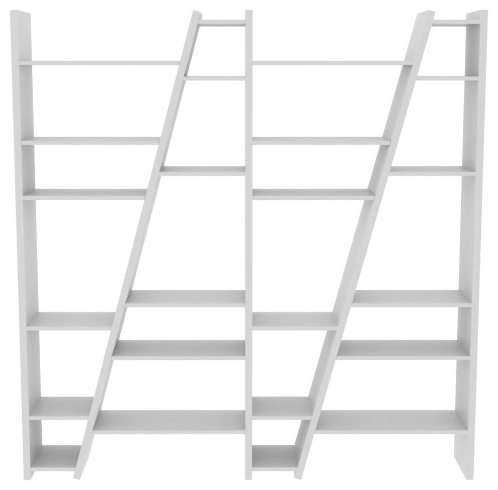 Delta Composition Bookcase, Pure White