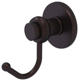 Mercury Robe Hook with Twisted Accents, Antique Bronze