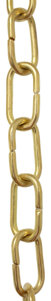RCH Hardware Brass Standard Link Chandelier Chain, 3', Polished Brass, U40