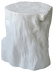 Log Stool Antique White