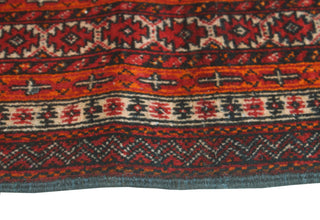 Fine Vintage Distressed Massiya Red/Charcoal Runner, 3'1x5'8
