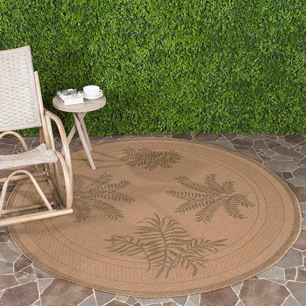 Safavieh Courtyard cy6683-39 Natural, Gold Area Rug, 4'0" X 5'7"