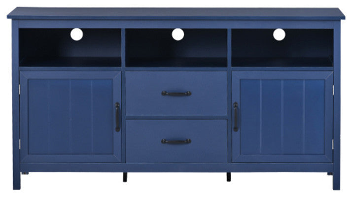2 Doors and 2 Drawers TV Stand Open Style Cabinet living room Sideboard