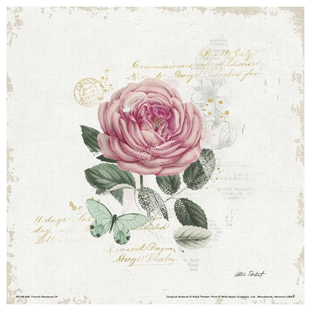 "French Romance IV" Digital Paper Print by Katie Pertiet, 20"x20"