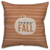 Happy Fall 18x18 Spun Poly Pillow
