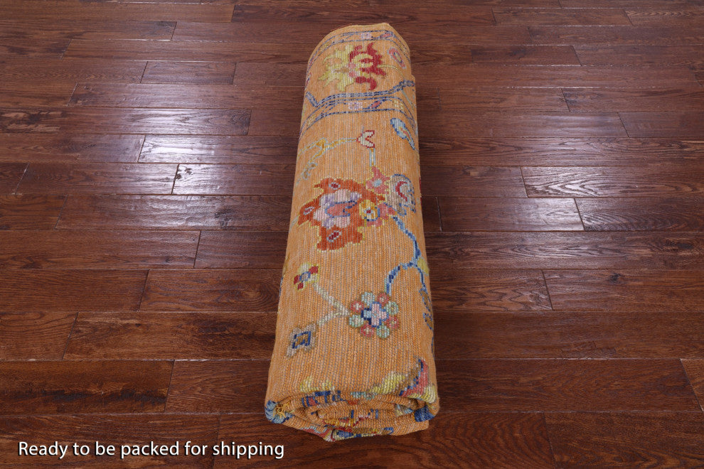 8' 1" X 9' 7" Handmade Turkish Oushak Rug - Q16066