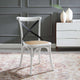 Side Dining Chair, Wood, White Black, Modern, Cafe Bistro Restaurant Hospitality