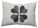 Lucky Clover St. Patrick's Day Decorative Lumbar Pillow, Pepper, 14x20"