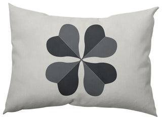 Lucky Clover St. Patrick's Day Decorative Lumbar Pillow, Pepper, 14x20"