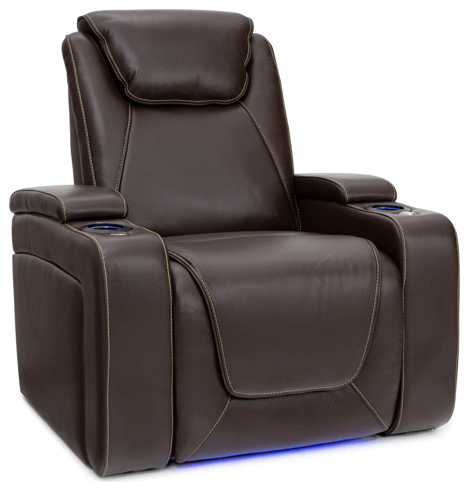 Seatcraft Paladin Home Theater Seating, Brown, Row of 1