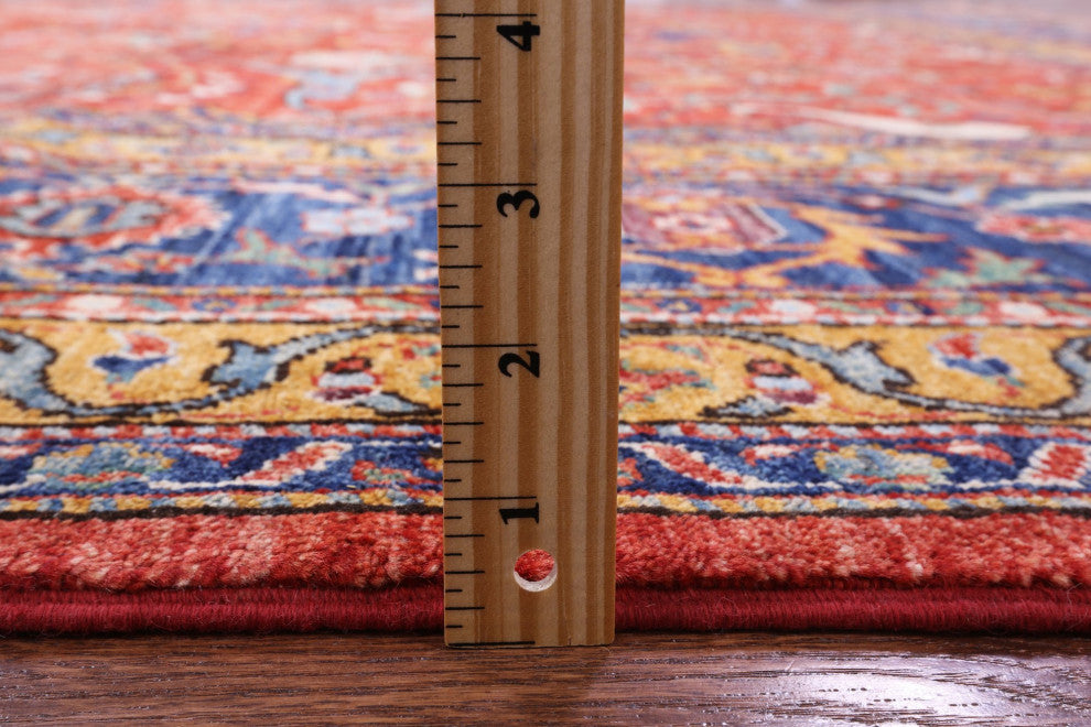 9' 8" X 13' 3" Persian Fine Serapi Hand Knotted Wool Rug - Q12438