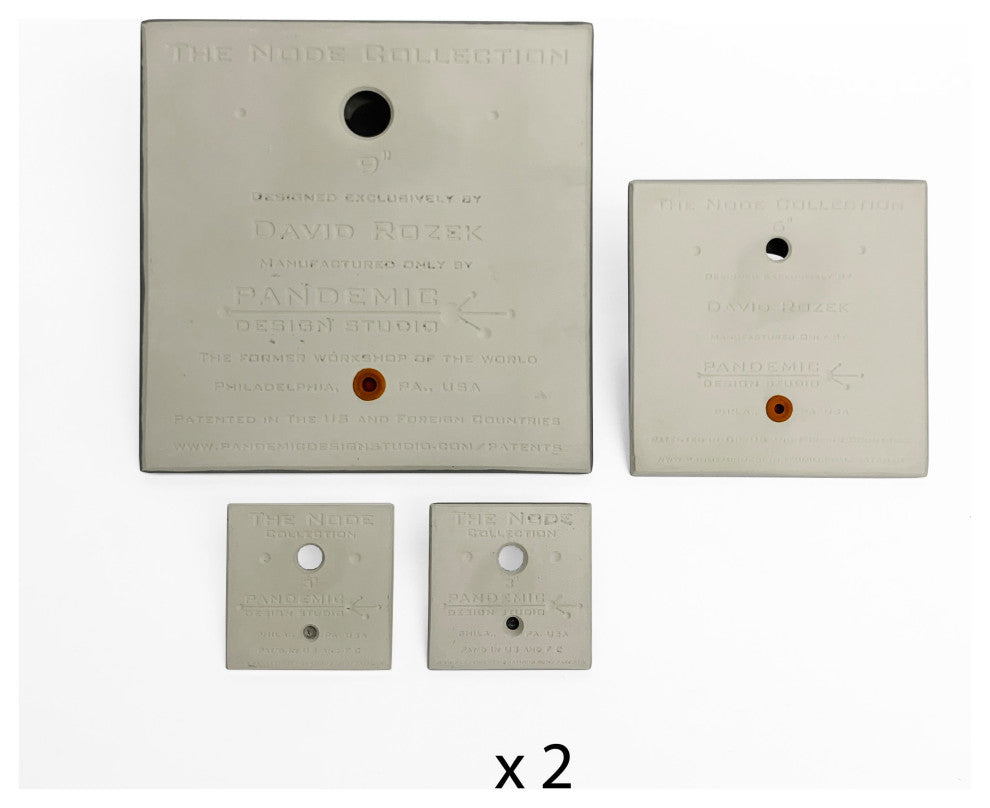 Modern Wall Planter Set, Node Living Wall, Ceramic, BS2, White