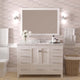 Caroline Avenue 48" Bath Vanity, White With Marble Quartz Top