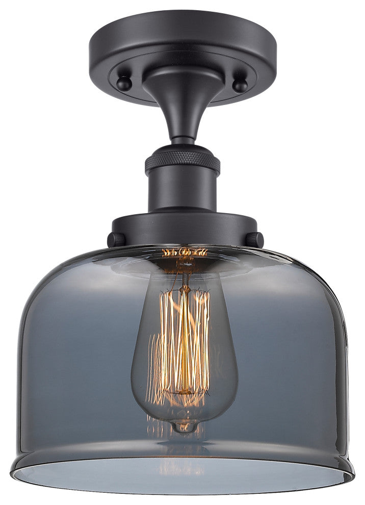 Innovations Lighting 916-1C-BK-G73-L-LED X-Large Bell 1 Light Semi-Flush Mount