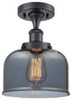 Innovations Lighting 916-1C-BK-G73-L-LED X-Large Bell 1 Light Semi-Flush Mount