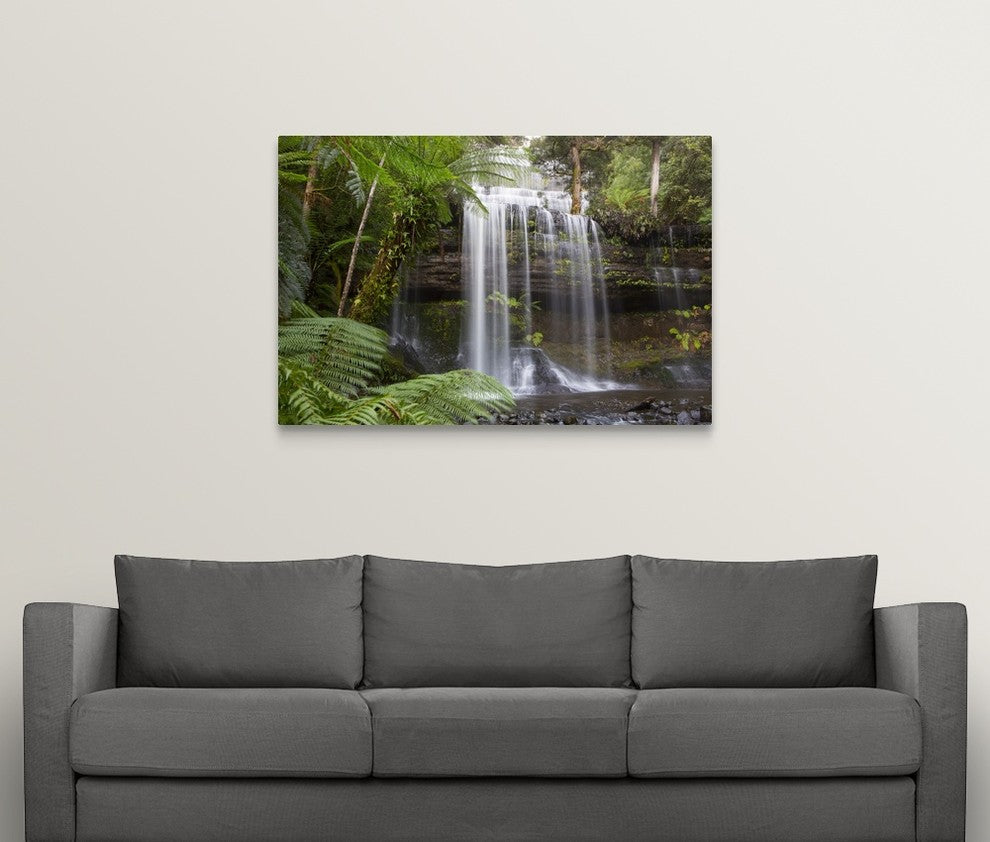 "Russell Falls I" Wrapped Canvas Art Print, 48"x32"x1.5"