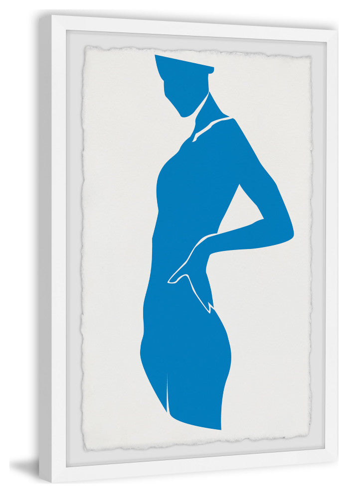 "I Feel Blue" Framed Painting Print, 8x12