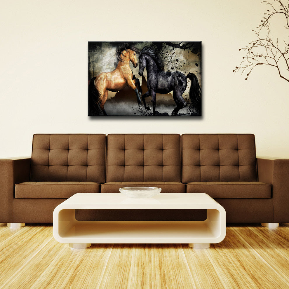Equestrian Saddle Ink I' ArtPlexi by Ready2HangArt, 16" Hx24" W
