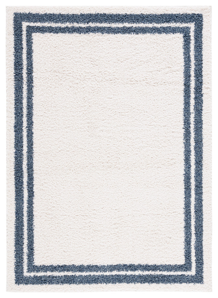 Safavieh Himalaya Collection CLC100A Rug, Ivory/Blue, 5'3" X 7'6"