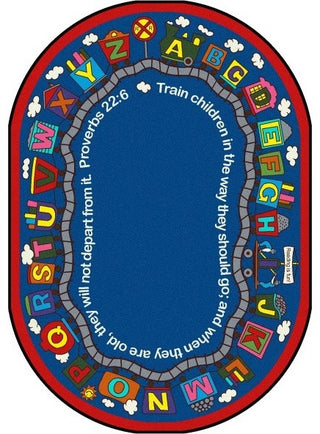 Kid Essentials - Inspirational Area Rugs Bible Train Rug