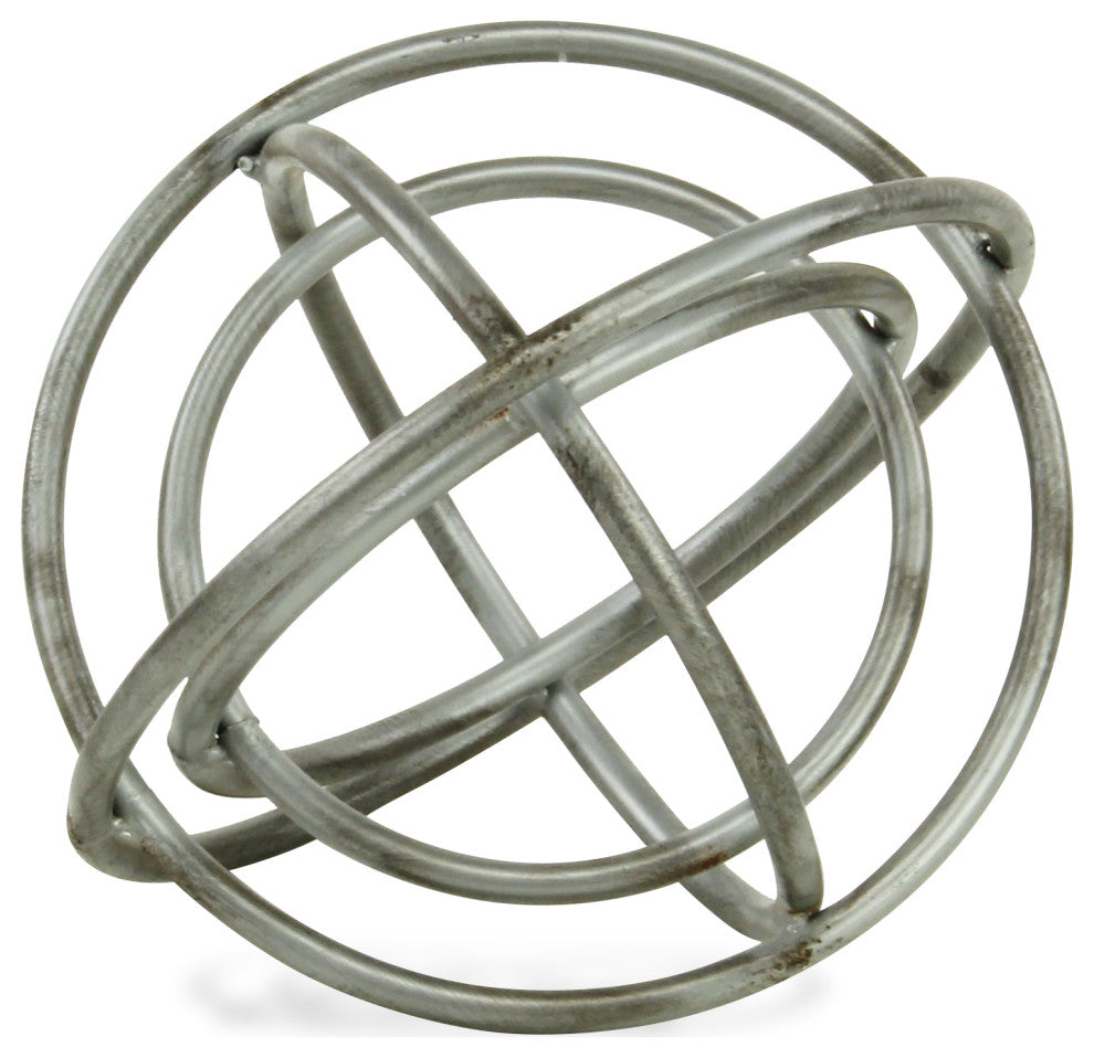 Nebulus Metal Orb Decor, Gray