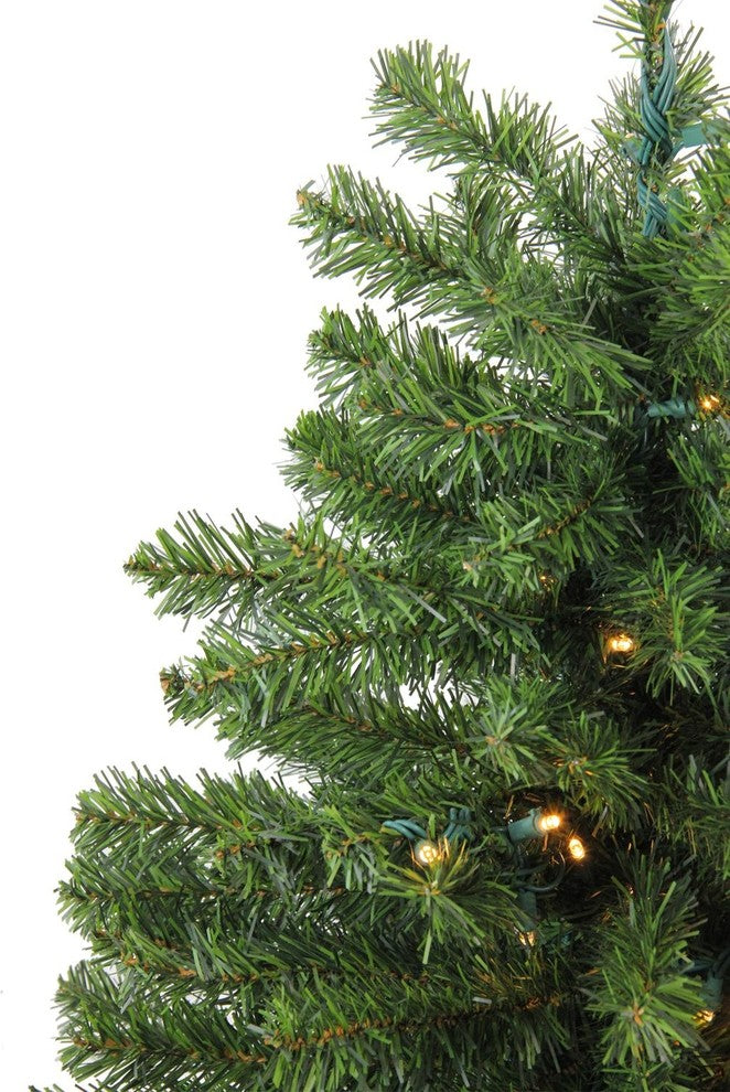 3' Pre-Lit Medium Canadian Pine Artificial Christmas Tree, Clear LED Lights