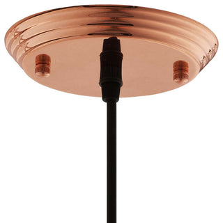Dimple 11" Bell-Shaped Rose Gold Pendant Light