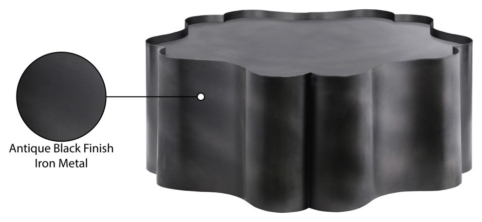 Eloise Iron Coffee Table, Black, Iron, Coffee Table