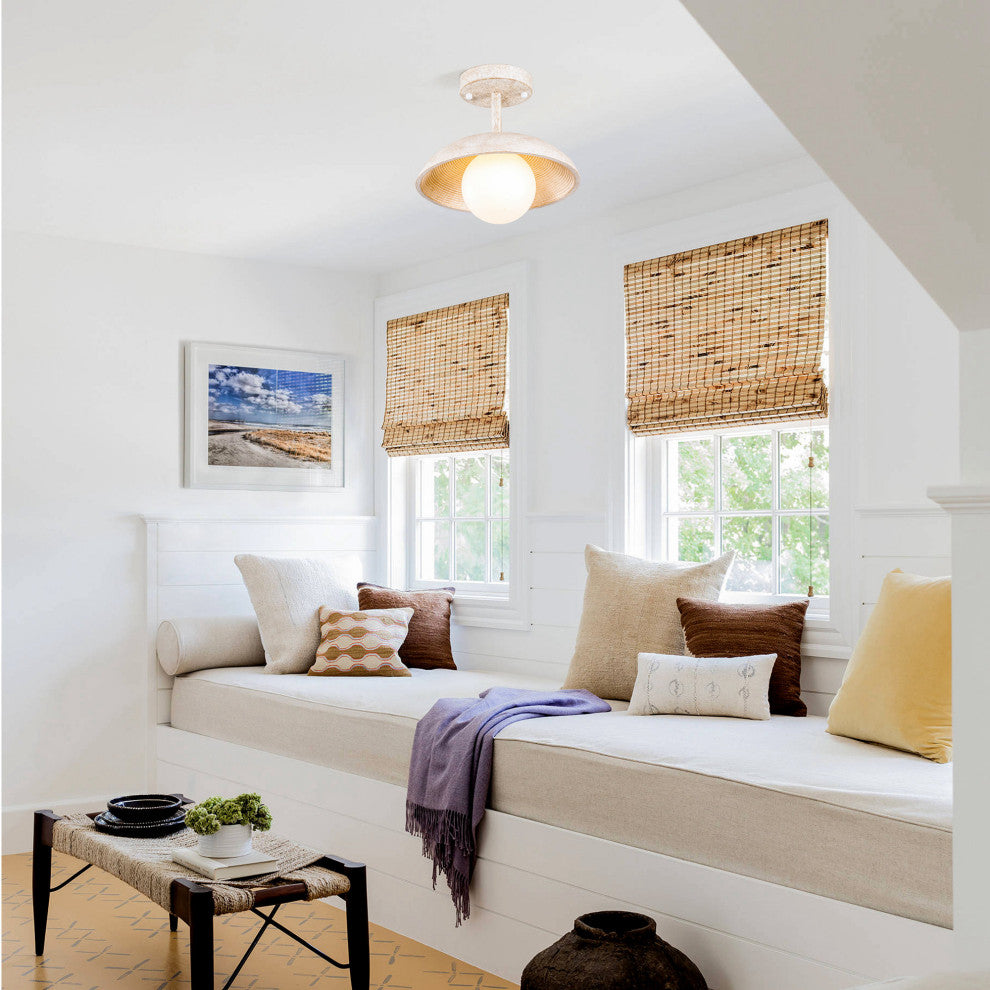 10.6 in 1-Light Modern Flush Mount Ceiling Lighting