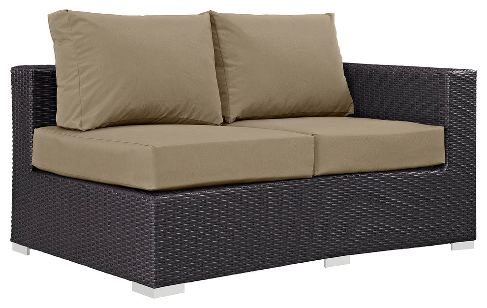 Espresso Mocha Convene 11-Piece Outdoor Patio Sectional Set