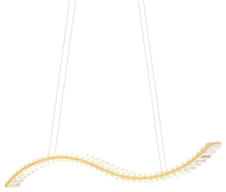 Vaxcel Lighting P0428 38"W LED Linear Chandelier - Gilded Brass