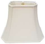 Royal Designs Rectangle Cut Corner Lamp Shade, Eggshell, 9x16x12.25