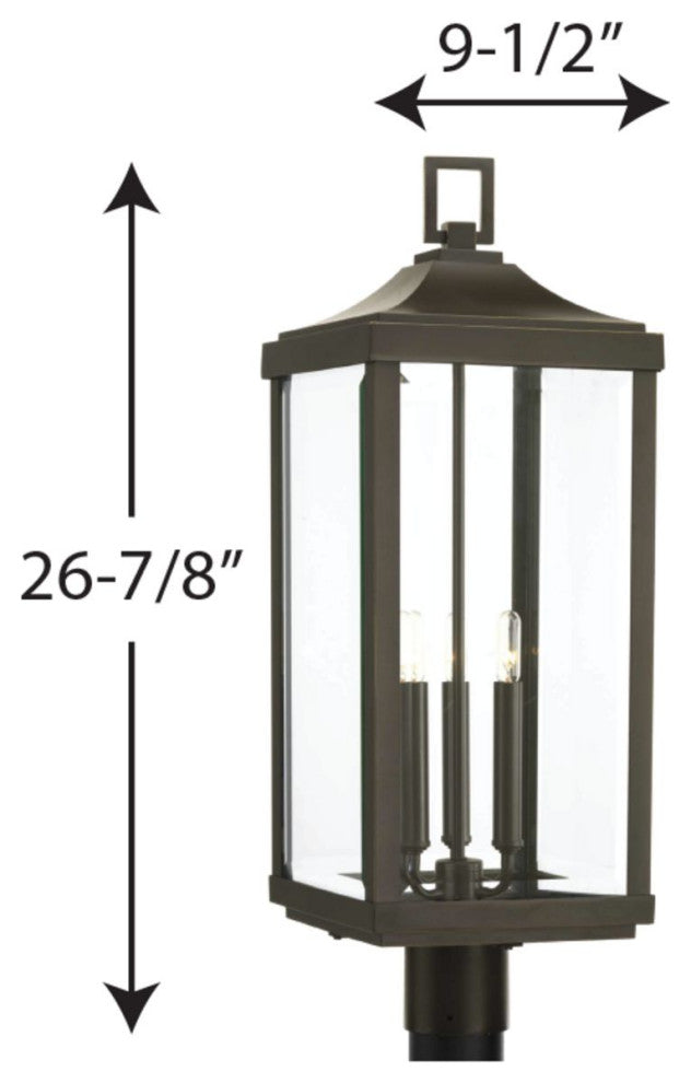 Gibbes Street 3-Light Post Lantern