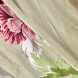 Floral Printed Flannel Throw, Geranium Red