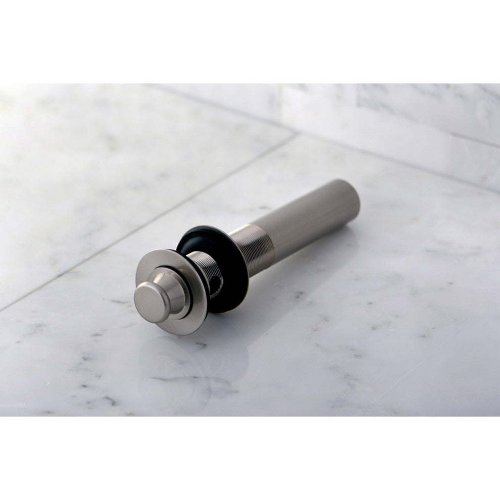 Fauceture Lift and Turn Sink Drain without Overflow, Brushed Nickel