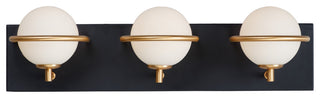 Maxim 21603 Revolve 3 Light 20"W LED Bathroom Vanity Light - Black / Gold /