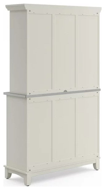 Contemporary Sideboard With Hutch, Multiple Cabinets & Removable Grid Wine Rack