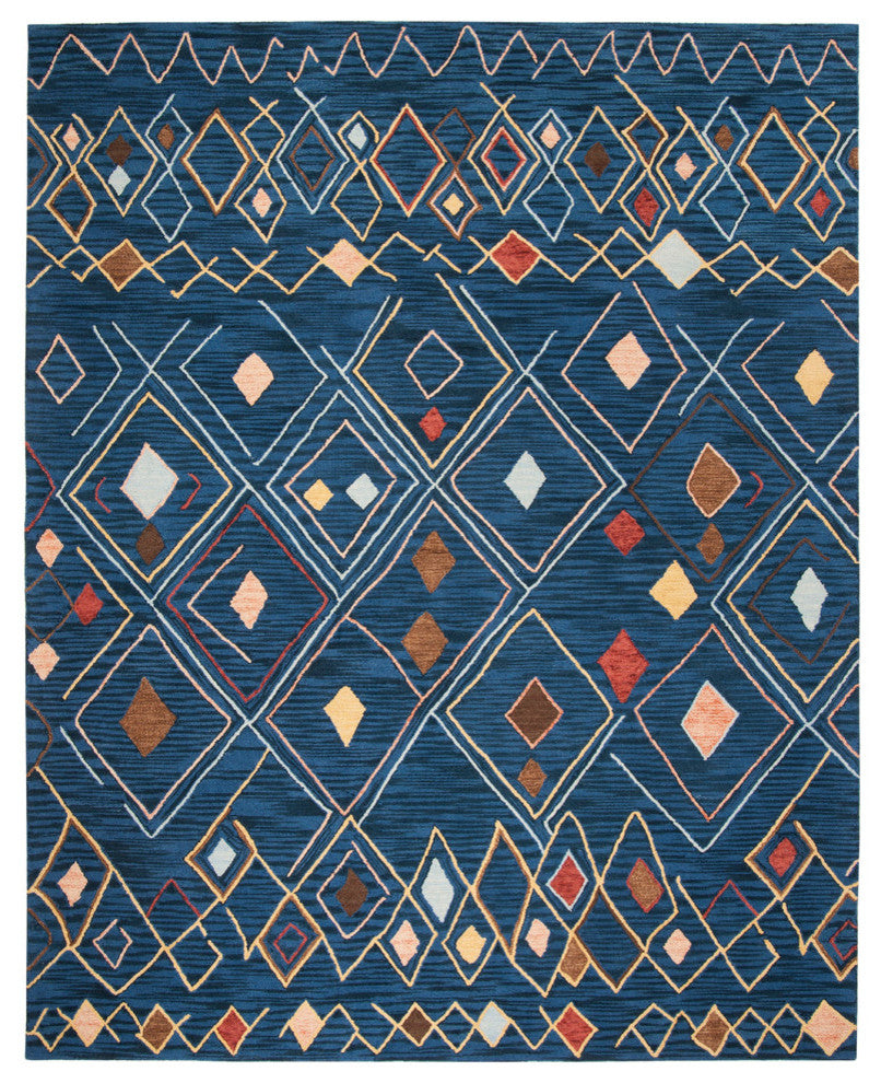 Safavieh Suzani Collection, SZN316 Rug, Blue/Multi, 8'x10'