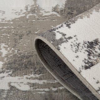 Alpine Ehra Power-Loomed Polypropylene Area Rug, Ivory, 7'10" X 10'2"