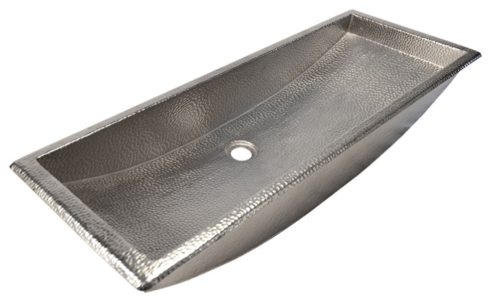 Trough 36 in Brushed Nickel