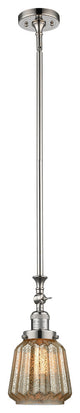 Chatham 1-Light Mini Pendant, Polished Nickel, Mercury