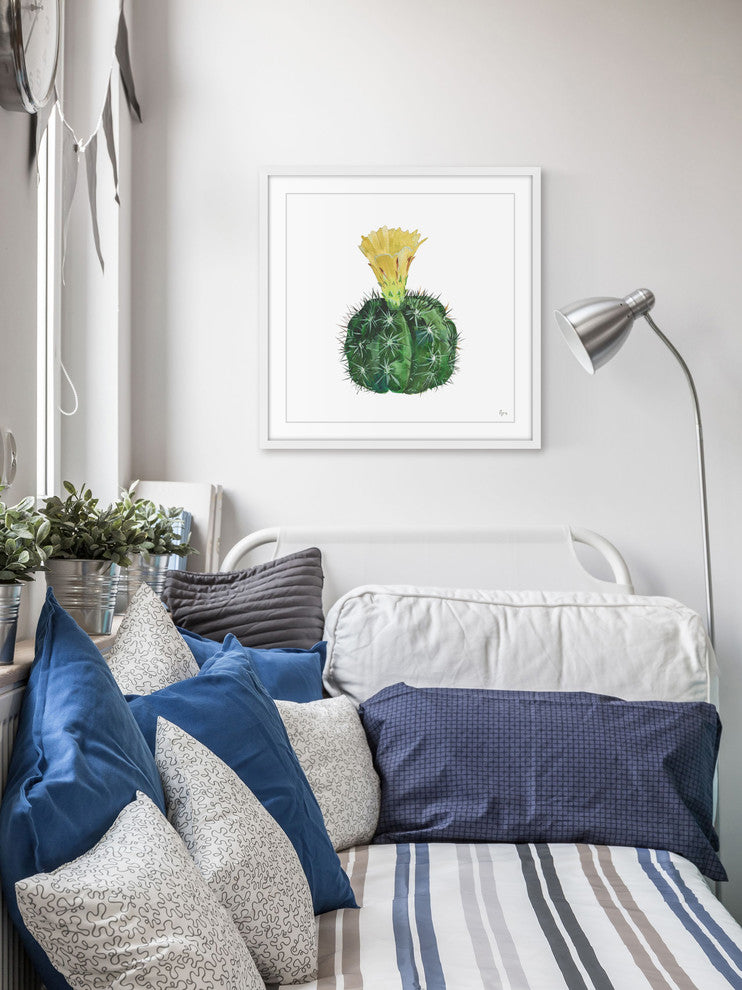 "A Yellow Dream" Framed Painting Print, 18"x18"