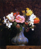 Henri Fantin-Latour Flowers: Camelias and Tulips Wall Decal Print