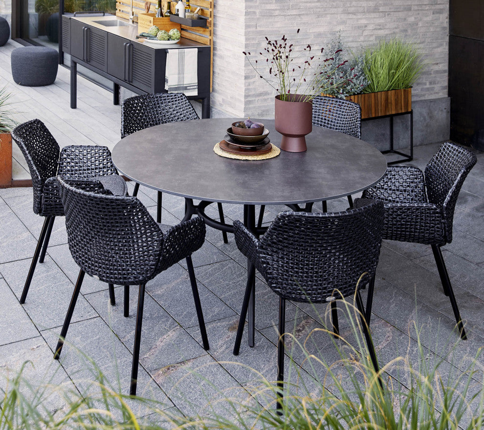 Cane-line Vibe chair, Black, Anthracite