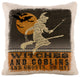 Halloween Party 18"x18" Witches & Goblins Pillow, Natural