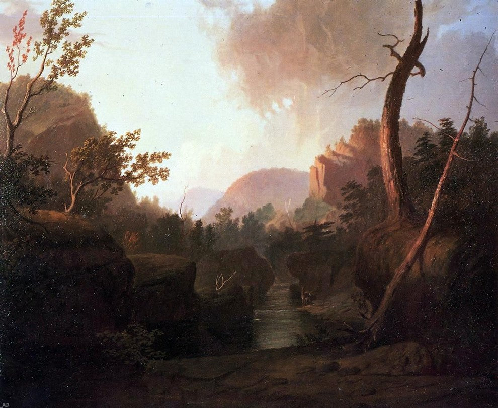 George Caleb Bingham Deer in Landscape Wall Decal