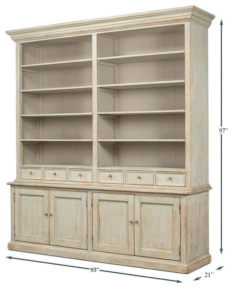 Rustic Painted Bookcase